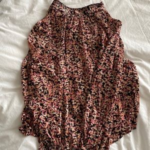 Colorful sheer blouse